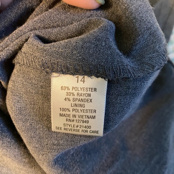 Emma & Michelle size 14 gray sheath dress - Picture 4 of 4